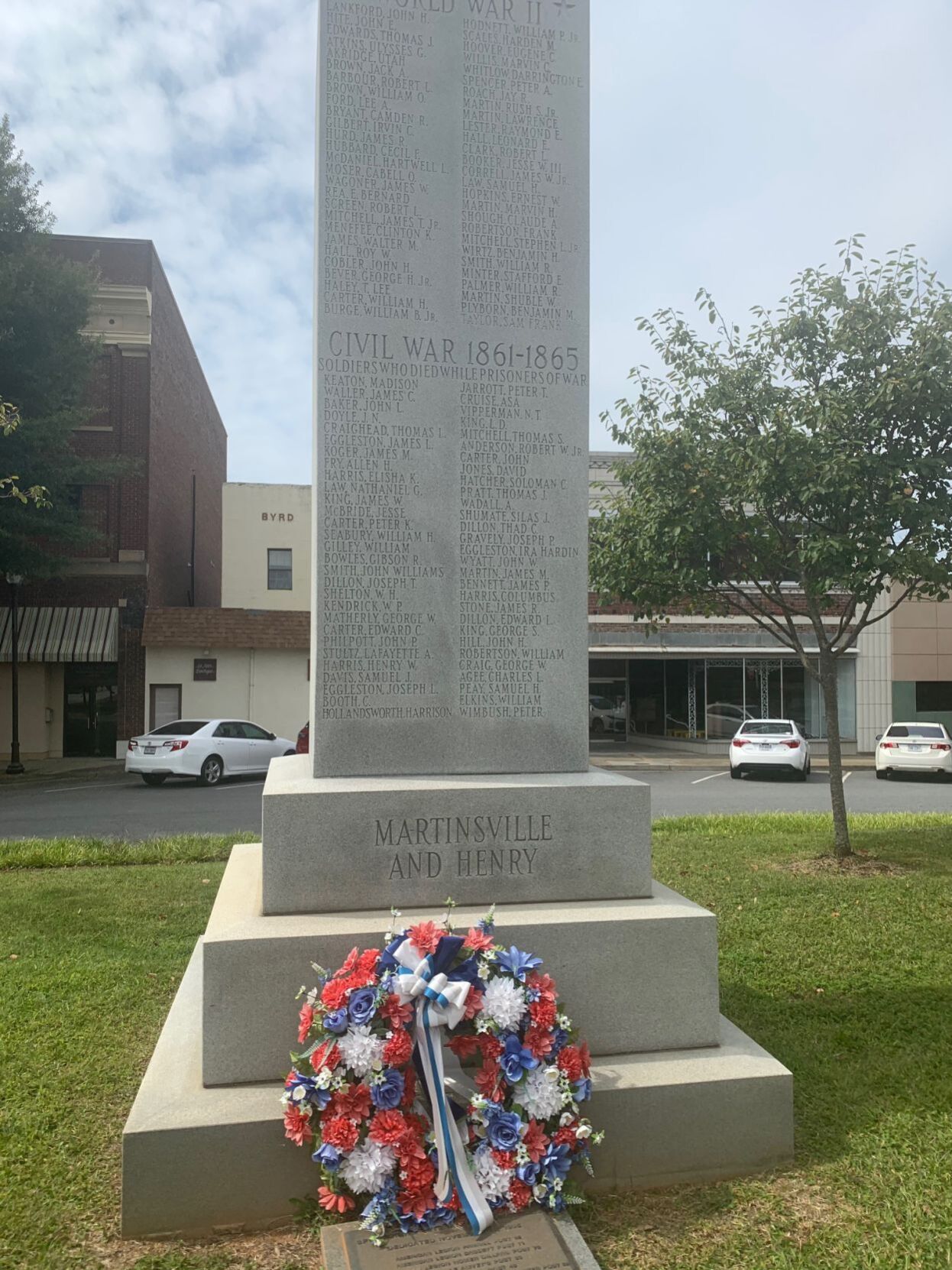 Martinsville Civil War monuments